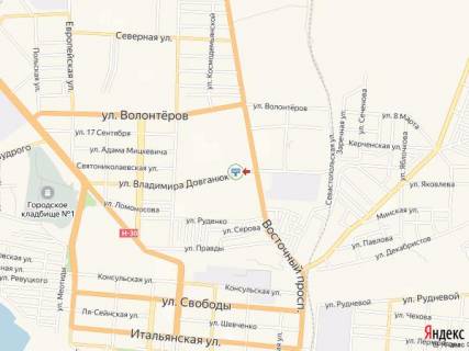 Білборд, Бігборд (Борд)  B у Бердянську Довганюка ул., 103, напротив схема