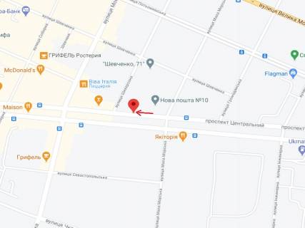 Ситилайт A в Николаеве Центральний просп. (Леніна просп.), 84 схема