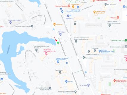 Билборд A в Киеве Григоренка пр-т, 12 схема