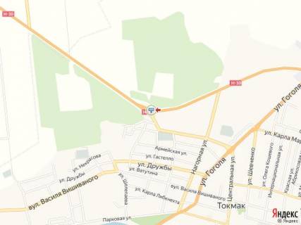 Билборд B в Токмаке Хмельницкого пр., выезд к Запорожью схема