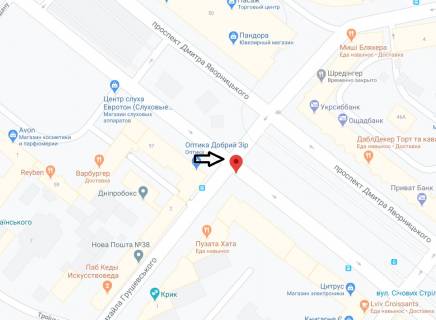 Citylight A in Dnipro (Dnipropetrovsk), 1.2х1.8  prosp. Dmitra Avornic'kogo, 55 - st. Mihajla Grusevs'kogo scheme