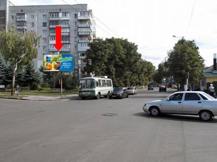 Билборд B в Житомире, 3x6  Українки вул., 36 / Покровська вул. (кол. Щорса вул.), біля хлібзаводу №1 фото 1