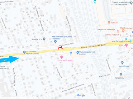 Призма A в Харькове, 3x6  Полтавський Шлях вул., 86, з центру - 667540 схема