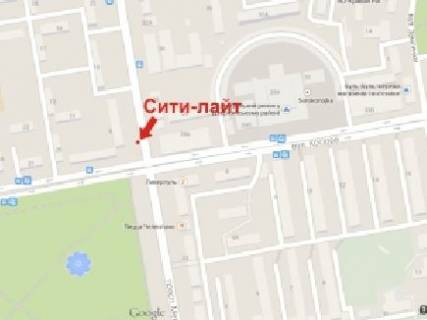 Ситилайт A в Кривом Роге, 1.8x1.2  Металургів пр., 21/2 - Соборності (кол. Косіора) вул. схема