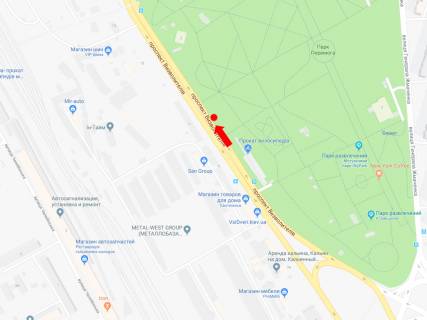 Билборд  в Киеве, 3x6  просп. Георгія Нарбута (Визволителів)., 9, в сторону Воскресенський (Перова б-р) проспект схема