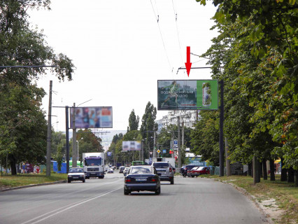 Билборд A в Харькове, 3x6  Валентинівська вул., 41 - Тракторобудівників пр., в центр фото 1
