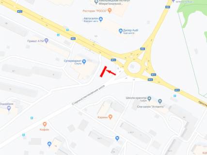 Билборд A в Хмельницком Мира пр. - Староконстантиновское шоссе, круг, правый схема