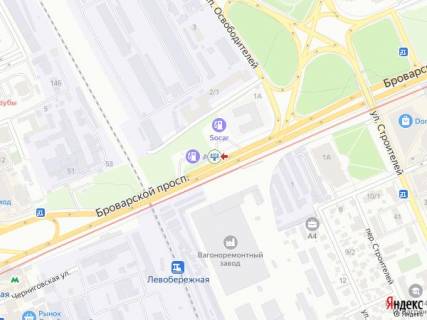Prismatron, Prism A in Kyiv Brovars'kij av., 53A, AZS "Socar", 100m vid Vizvoliteliv av. - 293111 scheme