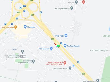 Призма A в Киеве Заболотного вул., 20А, в сторону Столичного шосе - 384237 схема