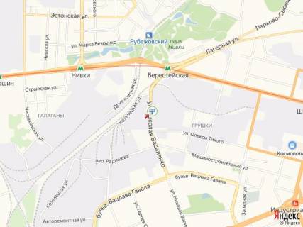 Призма A в Киеве Василенко вул., 3, АГЗС "БАРС", в сторону пр. Перемоги - 214502 схема