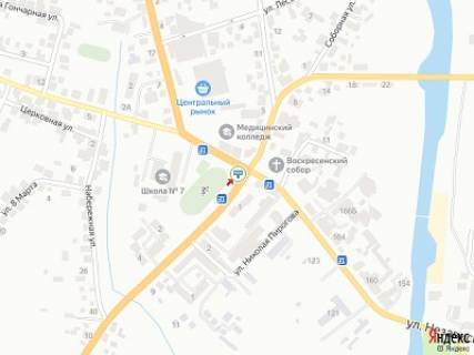 Билборд B в Ковеле Незалежності вул. - Володимирська вул. схема