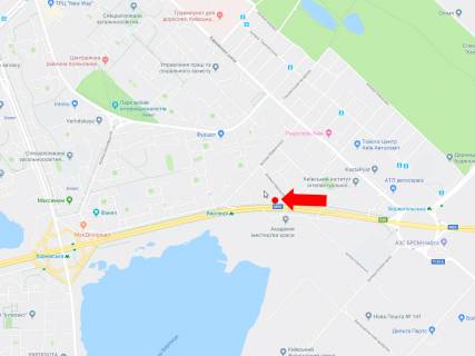 Призма  в Киеве, 3x6  Бажана пр. - вул. Чернігівська, ст.м. "Вирлиця", навпроти АЗС "Glusco", в сторону центру - 446104 схема