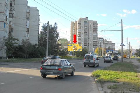 Билборд  в Сумах, 3x6  Героїв Крут вул. (кол. Черепіна вул.) / Лушпи пр., в бік ТЦ "Берізка" фото 1
