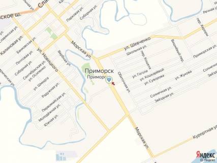 Billboard A in Primorsk Morskaa st., 57, v centr scheme