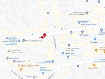 Ситилайт B в Днепр (Днепропетровск), 1.2х1.8  вул. В'ячеслава Липинського (Ширшова) в районі буд. 6 схема
