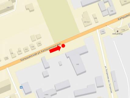 Билборд  в Ужгороде, 3x6  Капушанська (Перемоги) вул., 145, в центр схема