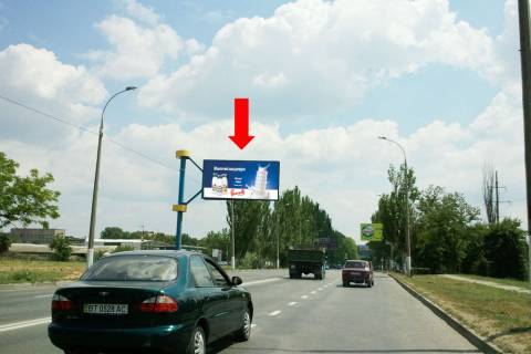 Билборд  в Херсоне, 3x6  Миколаївське шосе, біля авторинку, в центр (флажок) фото 1