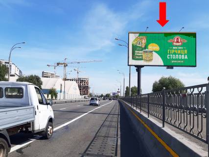 Призма A в Киеве, 3x6  Набережно-Рибальська вул., 550м до Подільсько-Воскресенського мосту, в бік Оболоні - 373267 фото 1