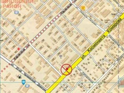 Билборд + в Одессе, 3x6  Комарова Михайла вул. (Космонавта Комарова)., 12, завод "Промзв'язок" схема