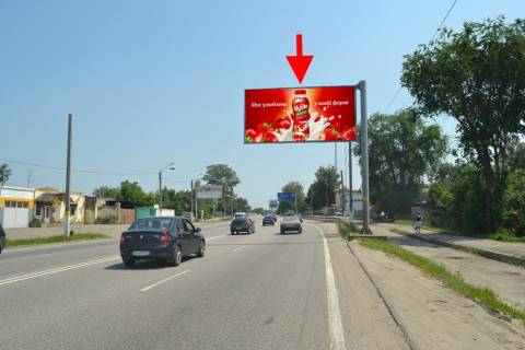 Билборд A в Песочине, 3x6  Полтавський шлях, с. Пісочин, Шкільна вул., (1), в центр фото 1