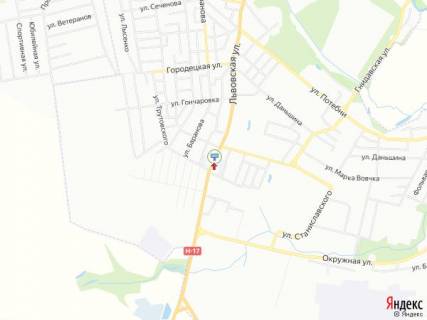 Билборд B в Луцке, 3х6  Львівська_АС №2_в центр схема