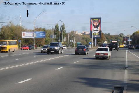 Билборд B в Киеве просп. Берестейський (Перемоги)., парк "Нивки", лівий фото 1