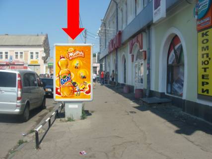 Ситилайт  в Полтаве, 1.8x1.2  Шевченка вул. / Новий Базар вул., 1, Центральний ринок, біля магазину "Взуттєвий Бум" фото 1