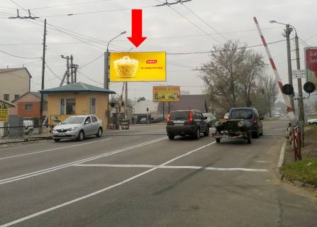Билборд  в Запорожье, 3x6  Привокзальна вул. (кол. Луначарського вул.) / Ласточкіна вул. (кол. Чапаєва вул.), в бік Набережної магістралі фото 1