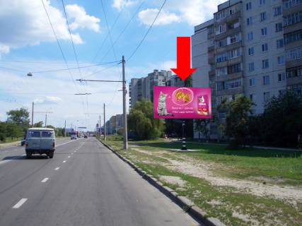Билборд  в Сумах, 3x6  Героїв Крут вул. (кол. Черепіна вул.) / Лушпи пр., в бік супераркету "Екомаркет" фото 1
