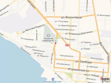 Ситилайт B в Бердянске Западный пр., подъем схема