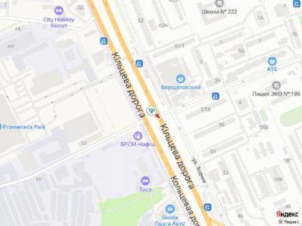 Видеоборд A в Киеве Кільцева дорога - Тулузи вул., розподілювач, навпроти "Борщагівський ринок", в сторону просп. Берестейський (Перемоги)., прайс за трансляцію ролика 10 сек 1вихід/90 сек, з 0:00 до 23:59 - 394992 схема