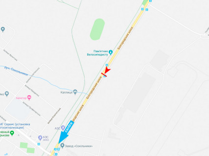 Ситилайт A в Харькове, 1.8x1.2  Харківське (кол. Білгородське) шосе, 7а, (1), зупинка "Велоцентр" схема