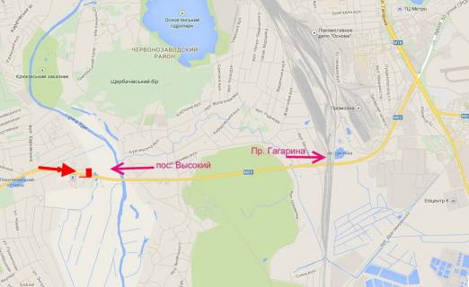 Билборд A в Карачівка (Карачівка), 3x6  Сімферопольське шосе - с. Карачівка, в центр схема