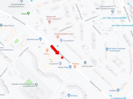 Prismatron, Prism A in Kyiv, 3x6  Harkivs'ke sose, 144V, bila supermarketu "Sil'po", v storonu Harkivs'koi pl. - 296894 scheme