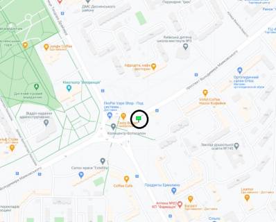 Призматрон, Призма A у Києві просп. Червоної Калини (Володимира Маяковського). - Драйзера вул. - 293919 схема