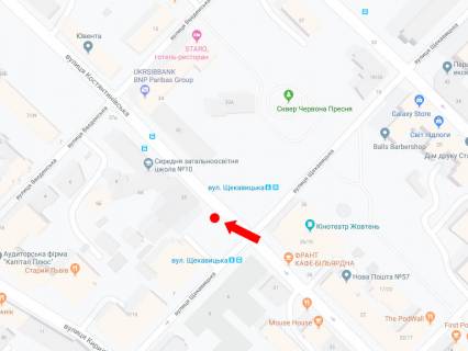 Citylight B in Kyiv, 1.8x1.2  Kostantinivs'ka st., 35 - st. Sekavic'ka, kinoteatr "Zovten'", v storonu st. Niznij Val scheme