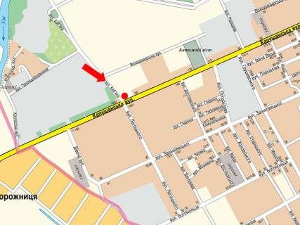 Билборд  в Ужгороде, 3x6  Капушанська (Перемоги) вул. / Баб''яка вул., в бік Легоцького вул. схема
