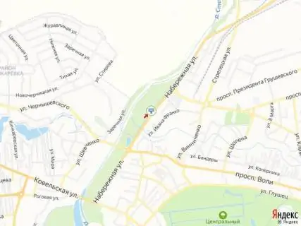 Білборд, Бігборд (Борд)  B у Луцьку, 3х6  Набережна, 28, оптові склади схема