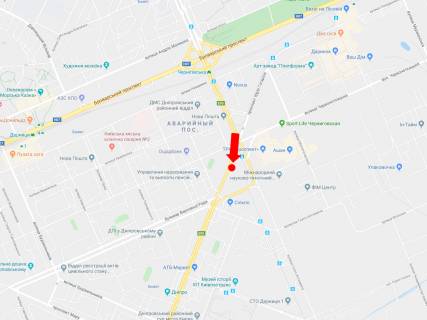Prismatron, Prism A in Kyiv, 3x6  Gagarina av. 22, rozdil'nik, v storonu pl. Darnic'koi (kolis. Leningardskaa pl.) - 215136 scheme