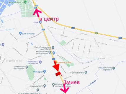 Билборд B в Безлюдовке, 3x6  Аерокосмічний пр., с. Безлюдівка, (13), виїзд зміста схема