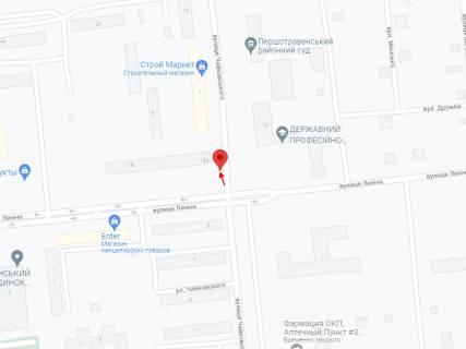 Билборд B в Першотравенске, 6х3   Шахтарське ( Першотравенськ), вул. Чайковського поблизу житлового будинку 18 ( вул. Шахтарської Слави ) схема