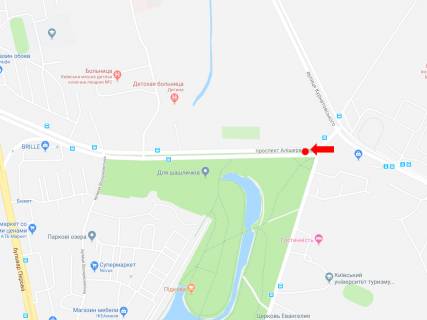 Билборд  в Киеве, 3x6  Навої пр. - вул. Жмаченка, роздільник, в сторону Воскресенський (Перова б-р) проспект схема