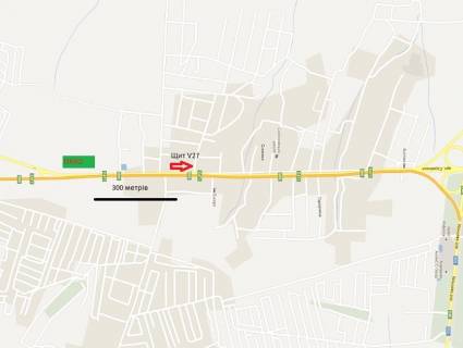 Билборд B в Львове, 3x6  Траса Львів-Чоп, с. Солонка схема