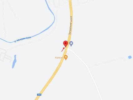 Билборд B в Братську, 3x6  Траса Н-08, Дніпро-Запоріжжя, до м. Дніпро з м. Запоріжжя, в'їзд в с. Братське, навпроти АЗС "НЕФТЕК" схема