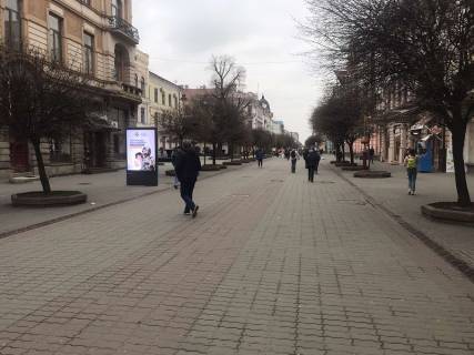 Видеоборд B в Ивано-Франковске, 1.8x1.2  Незалежності вул., 15, у бік Шашкевича (Комарова) вул., стометрівка - 420871 фото 1