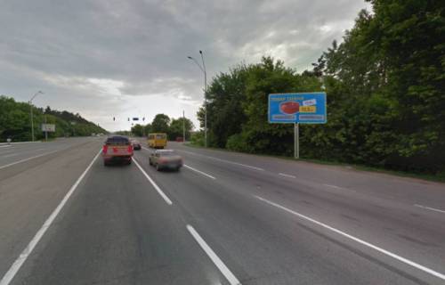 Билборд A в Киеве Броварський пр., 105, АЗС Shell, в центр фото 1