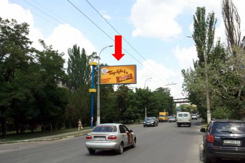 Білборд, Бігборд (Борд)   у Херсоні, 3x6  Стрітенська вул. (кол. Люксембург вул.), 15, біля супермаркету "Оскар" (флажок) Фото 1