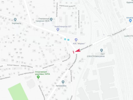 Видеоборд A в Харькове, 3x6  Озерянська (Муранова) вул. - Гиївська вул., 6, Кузінський путєпровід, з центру - 667850 схема