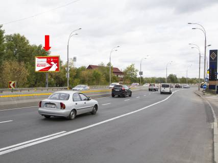 Билборд  в Киеве, 3x6  Набережно-Рибальська вул., 550м до Подільсько-Воскресенського мосту, в бік Набережно-Хрещатицької вул. фото 1