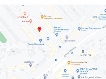 Billboard A in Rivne Romana st., 3, apteka "Med Servis", NoL045, prajs za rolik 10 sek 1 vihid/5 hvilin, z 8:00-22:00. Rozrahunok dla insih parametriv translacii utocnujte u menedzera. scheme